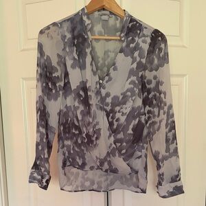 H&M Gray Patterned Women's Blouse